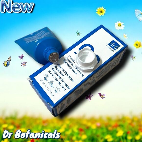 New NIB Dr Botanicals Cocoa Coconut Superfood Reviving Hydrating Mask - Picture 2 of 7